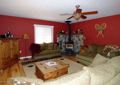 Greatroom - woodstove