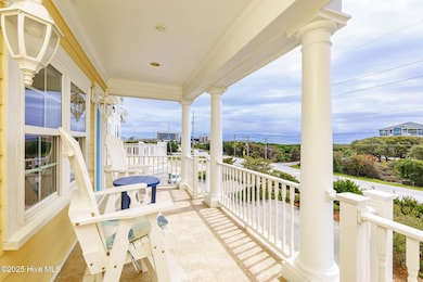 Covered porch w/ ocean views
