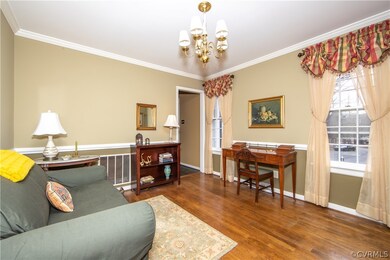 Living Room with hardwood floor.