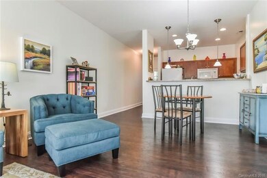 View from living room which opens to dining room a