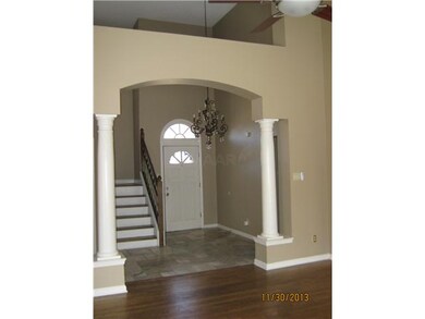 Two story entry hall