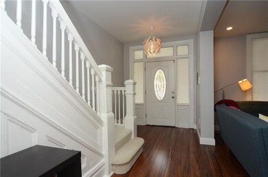 Original wood work in foyer