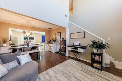 Open to the eat in kitchen