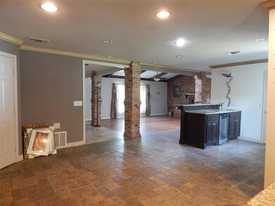 Dining area looking toward the living and bar area