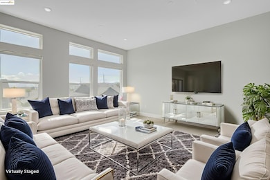 Living area featuring recessed lighting