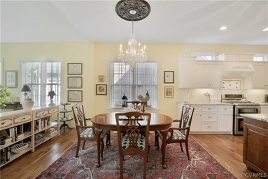 Breakfast eating area with room for a large table.