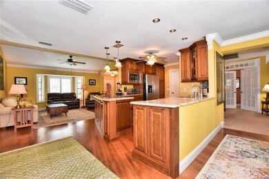 Kitchen/Living/Dining/Den to right