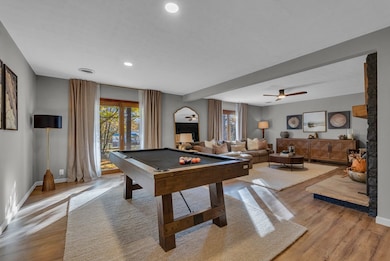 Spacious entertainment area