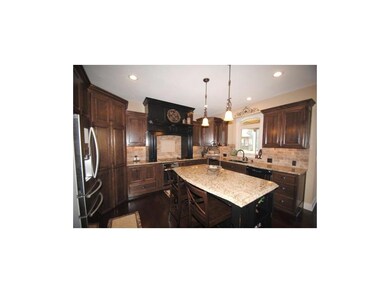 Granite countertops, and convenient island