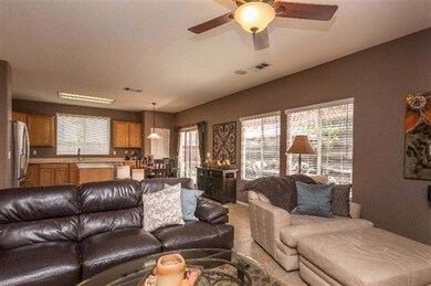 Note the openess between the family room and kitch