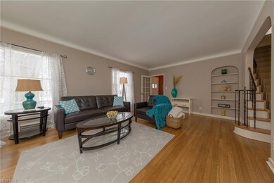 The Living Room with coved ceiling, display alcove