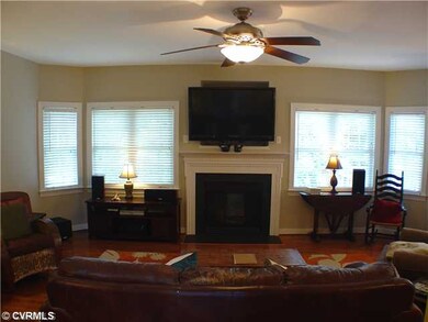 Den/Family/Great Room - Custom blinds and ceiling 