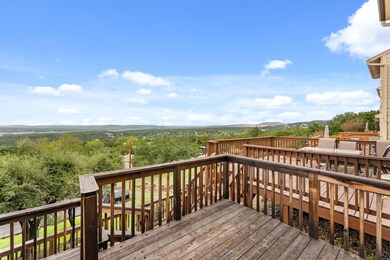 Deck featuring a mountain view