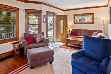 Great Big Living Room!  Beautiful woodwork, newer front door