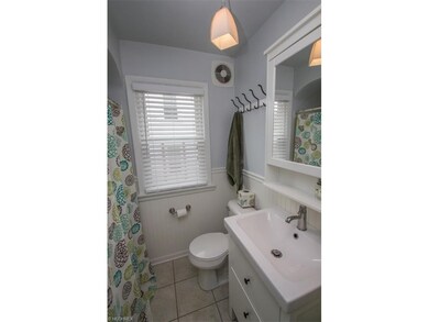 Bath remodeled in 2014 with new vanity, ceramic floors, lighting.  Includes a linen closet.