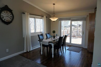 Patio doors to a large deck