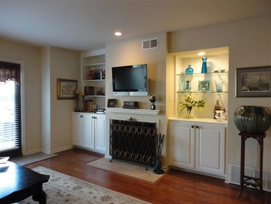This fireplace has been upgraded with surrounding 