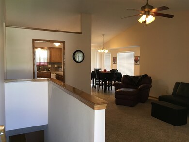 Looking from entry across LR