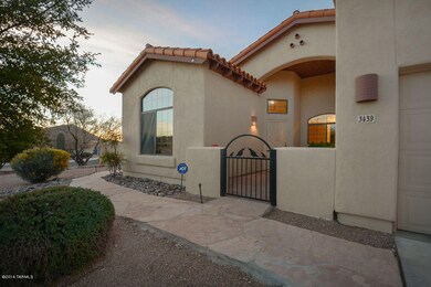 Flagstone gated entry to Red Bird Court