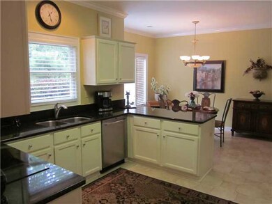 Here you can see into the breakfast area.