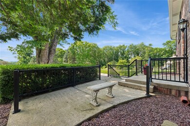 Welcome guests into the home from a spacious front