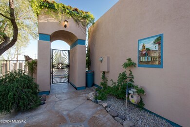 Quiet entry into courtyard