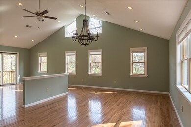 Light pours through multiple windows onto the glea
