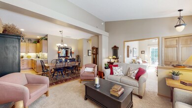 Living Room open to Dining Room