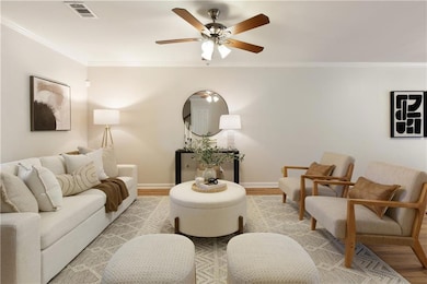 The gathering space is perfect for hosting family 