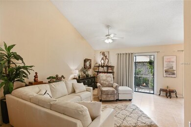 Living room features high ceilings and views of yo