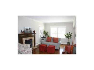 Formal living room with fireplace