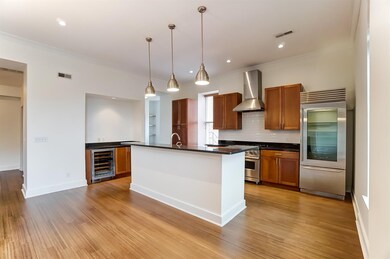 Kitchen area contains additional countertop space 