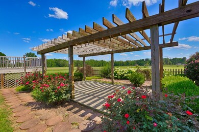 Pergola - With brick pavers.