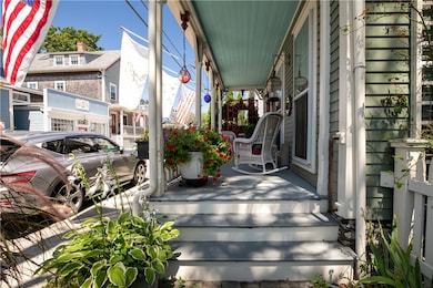 Covered open front entry porch