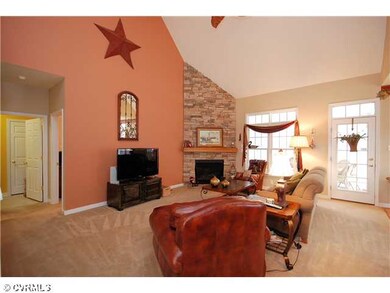 Den/Family/Great Room - Vaulted and Stacked Stone 