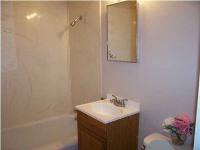 Newly painted bathroom.