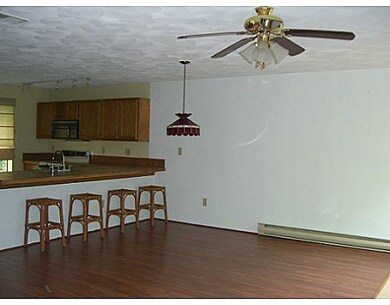 Dining Room. Extended counter top in kitchen allow