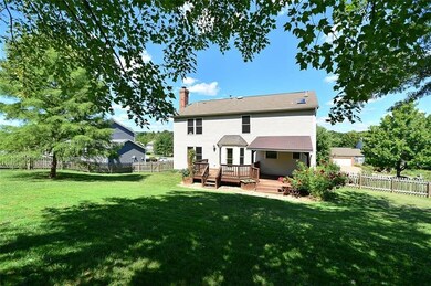 Spacious, yet quick to mow, this back yard features completely fenced yard ideal for children and pets. Mature trees keep the lawn healthy and the play area cool. Add a play set, sandbox or soccer goals for back yard fun.