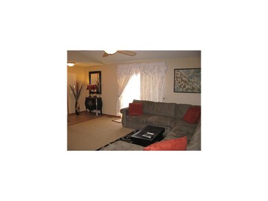 Living Room. Large living room with vaulted ceilin