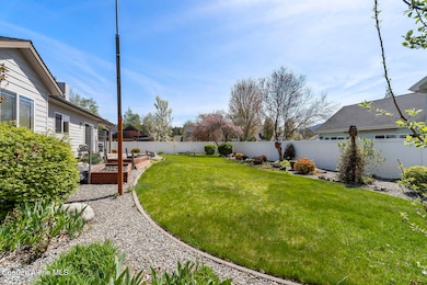 Backyard landscapes w/curbed edging