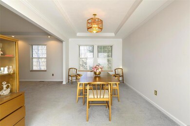 Dining Room with tray ceiling