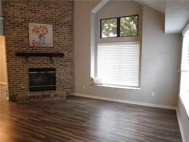 Living room with laminate floors