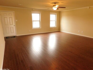 Spaceous family area with Hardwood Floors