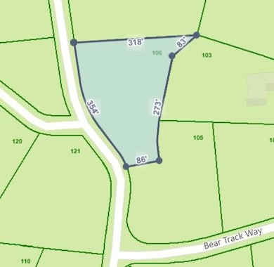 Lot 106 Huff Overlook Tax map
