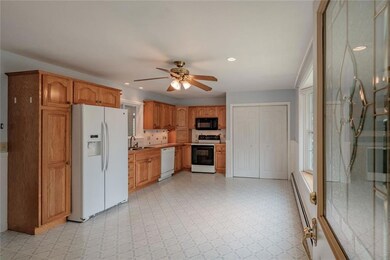 Large kitchen with space for dining...