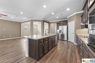 Kitchen and Living Area overlooking separated dining area