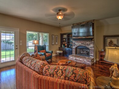 Open to the kitchen, the living room is perfect fo