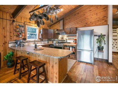 Kitchen Area with Vaulted Ceilings