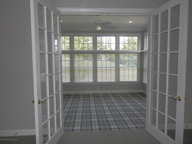 French doors to sun room