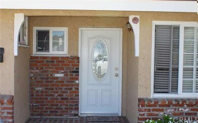 Entryway with nice brick accents.